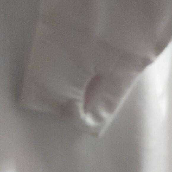 New Ideology Women's Sz L Boho Top White Long Sleeve Crocheted V-Neck‎ Pullover - Picture 3 of 8